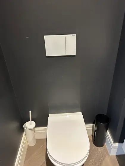 Clean tiled bathroom